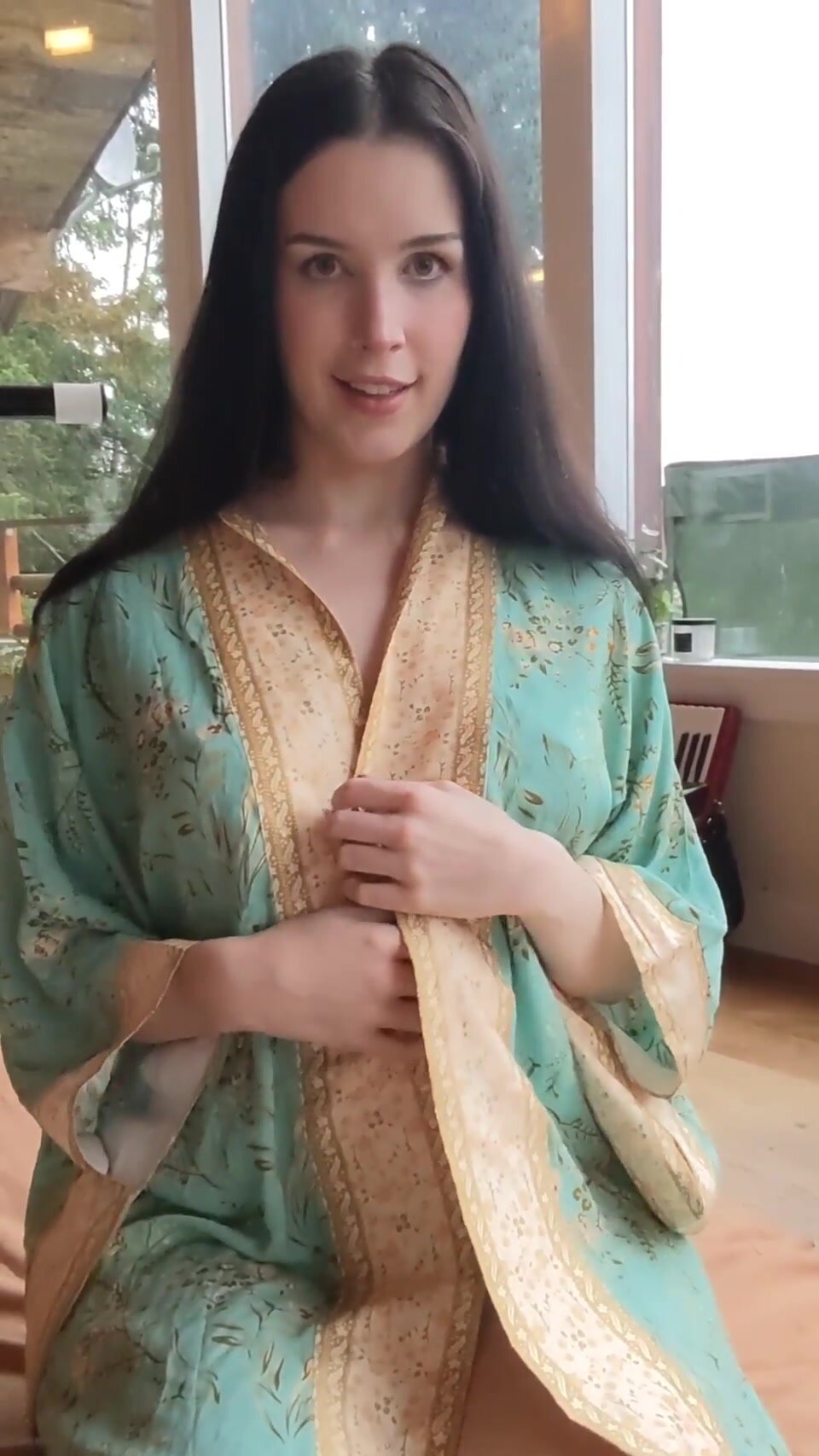 Taking my robe off for you