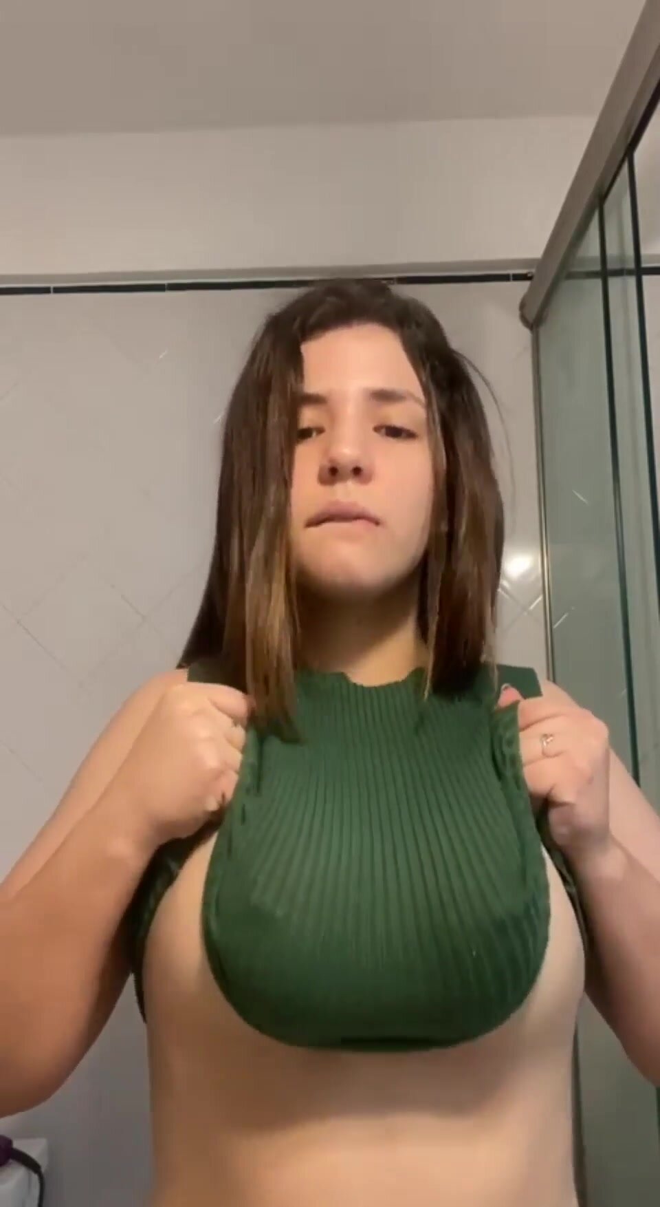 Boobs are the best place to rest a sad face ;)