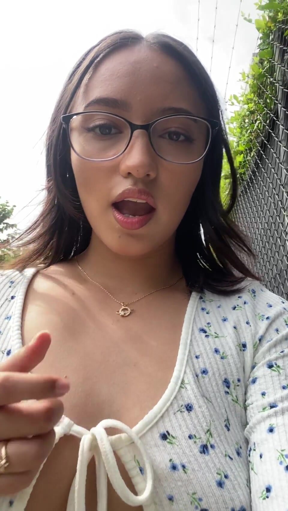 Hola papi.. Wanna suck my tits in public?