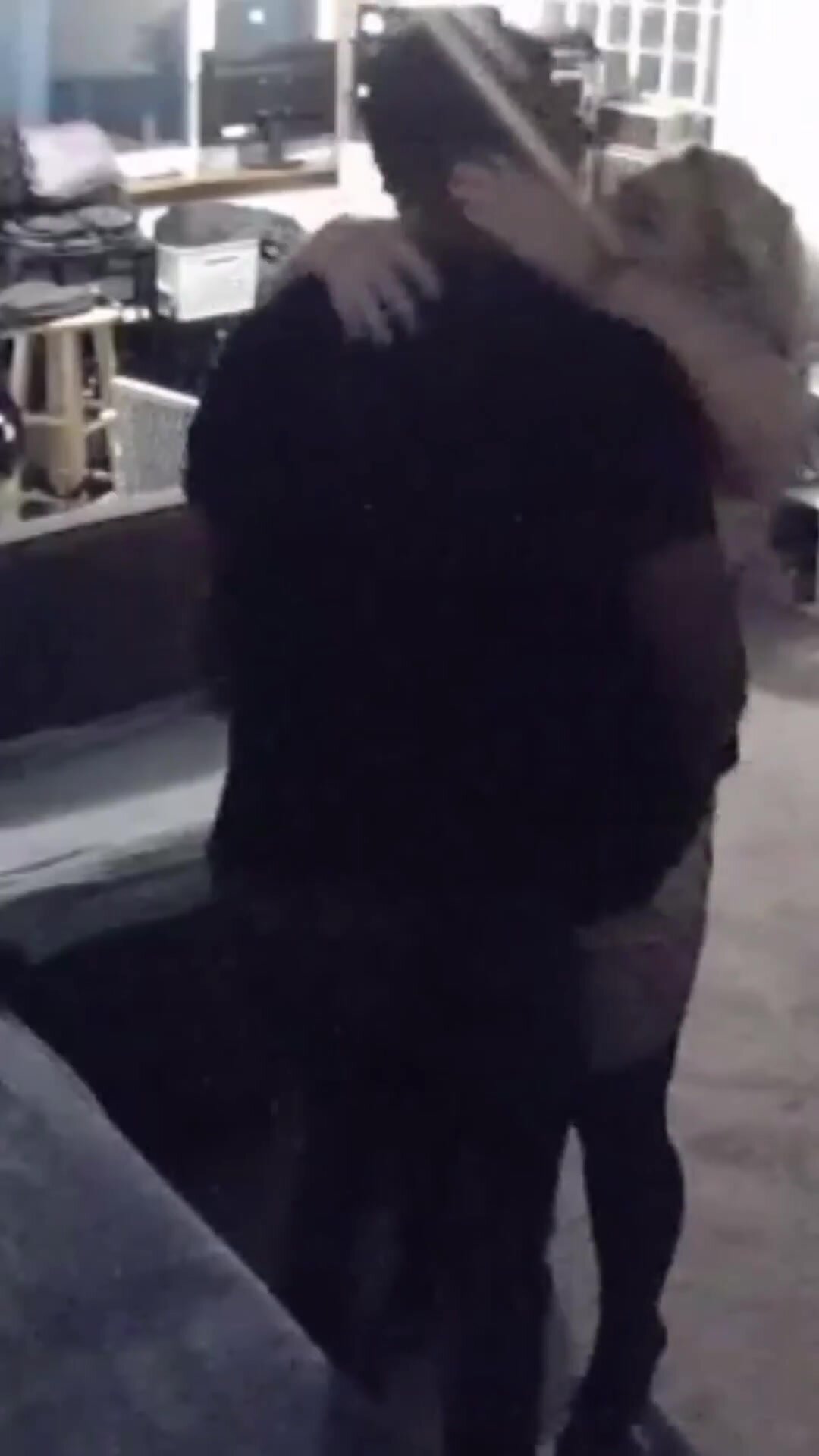 I brought a friend home from the bar for a creampie quickie before heading back out. Hubby recorded the whole thing on his phone but remembered the Nest cam for a more unique view. This is some of what it caught.