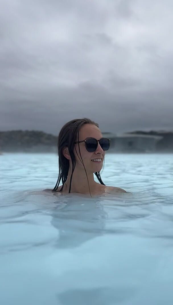 Getting fully naked at the blue lagoon was very risky