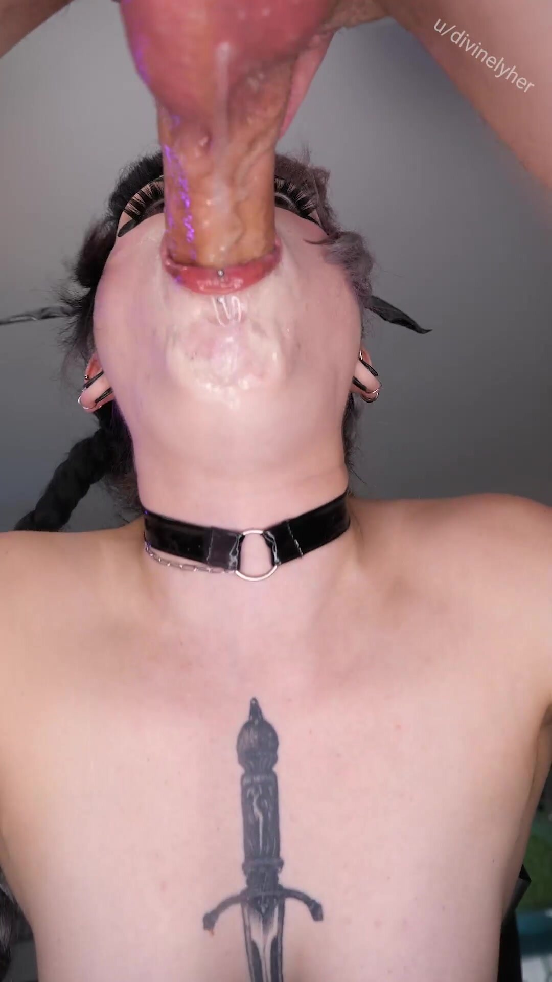 Thick cock making me drool everywhere