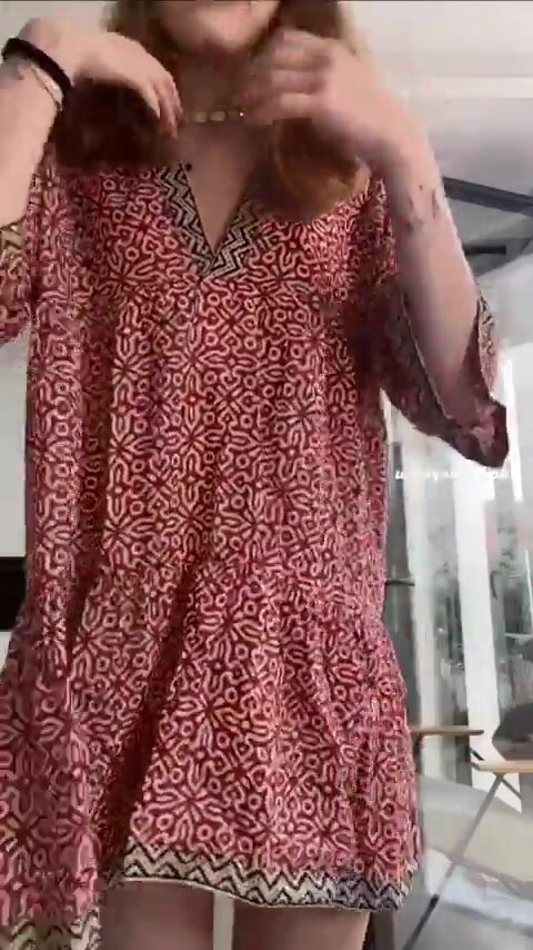 guess what i’m wearing under my dress? if u said small A’s u were right