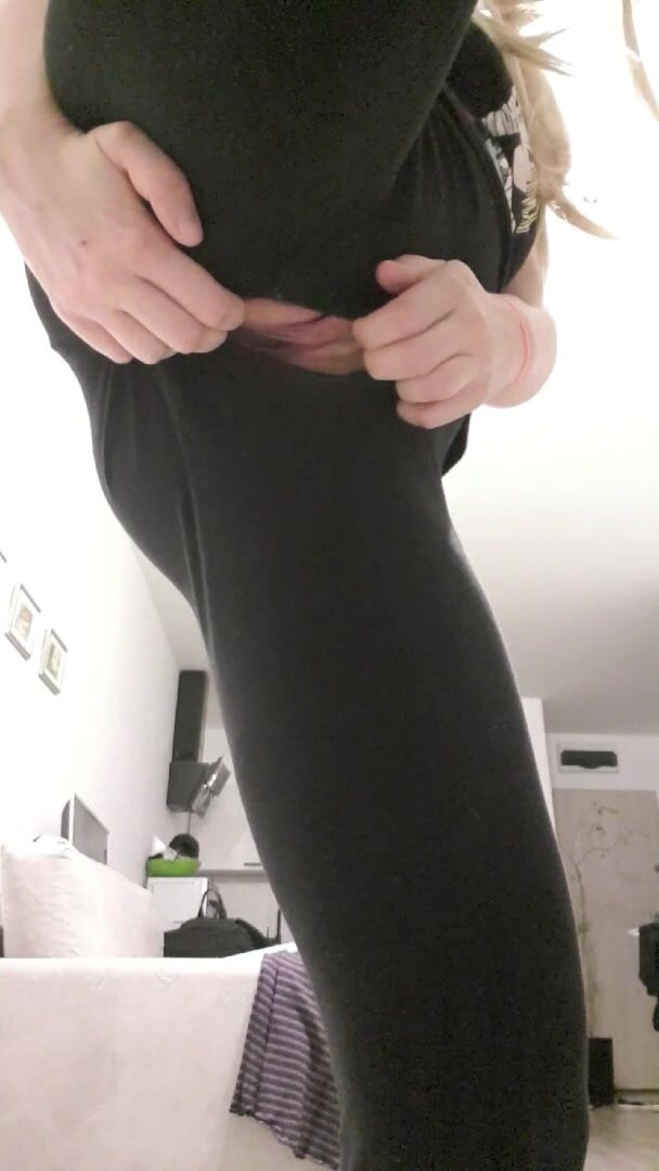 I ripped my leggings for you...the rest of the work is up to you