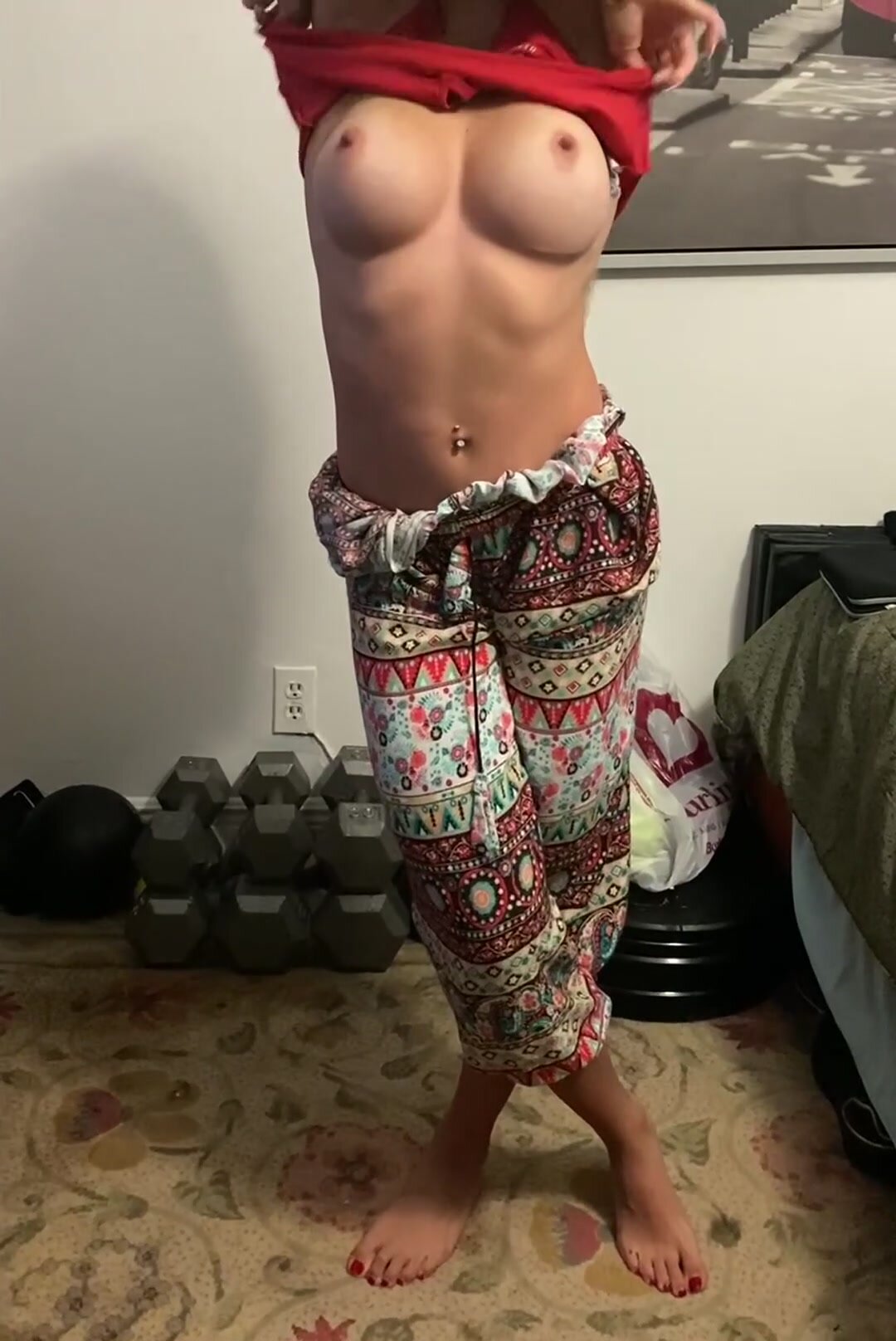 I like giving a little show to help with the breeding