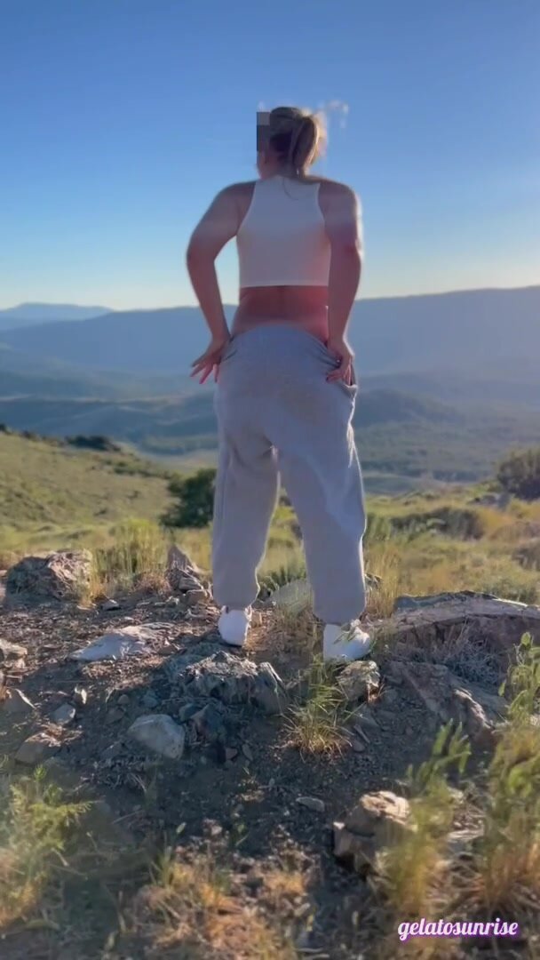 Making it to the top of the trail always requires a cute flash