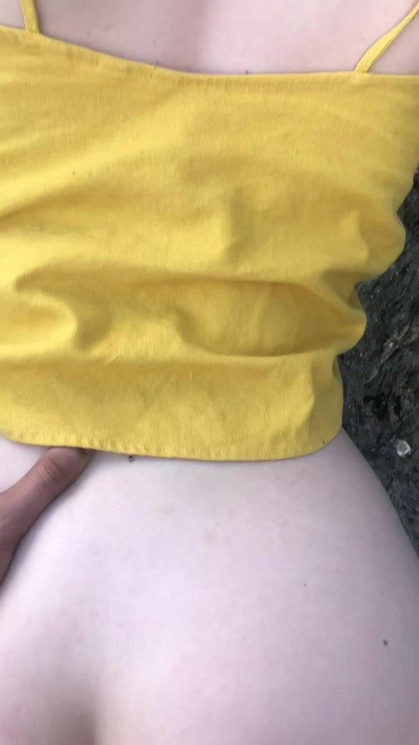 Fiancé snuck off with my best friend during a hike, came back full of his cum. Apparently two surfers saw them but they didn’t stop since he was close to cumming. I can’t believe how daring they can be with public sex.