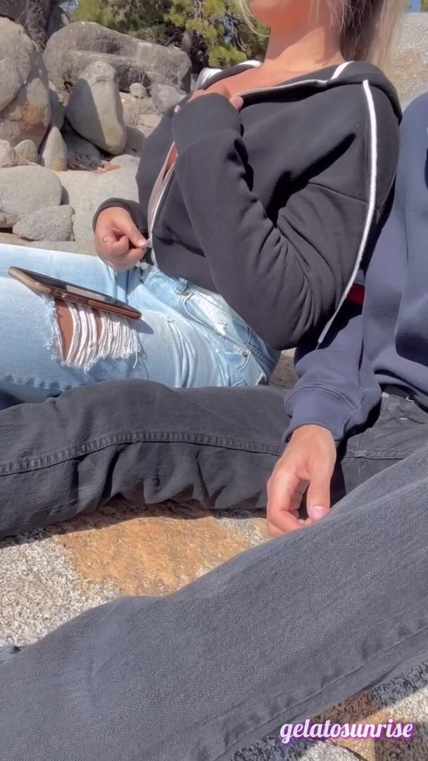 I can never just chill with my friends without taking my boobs out