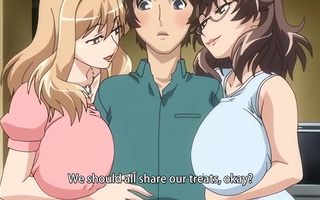 Big dick guy gets to fuck three girls in a row hentai