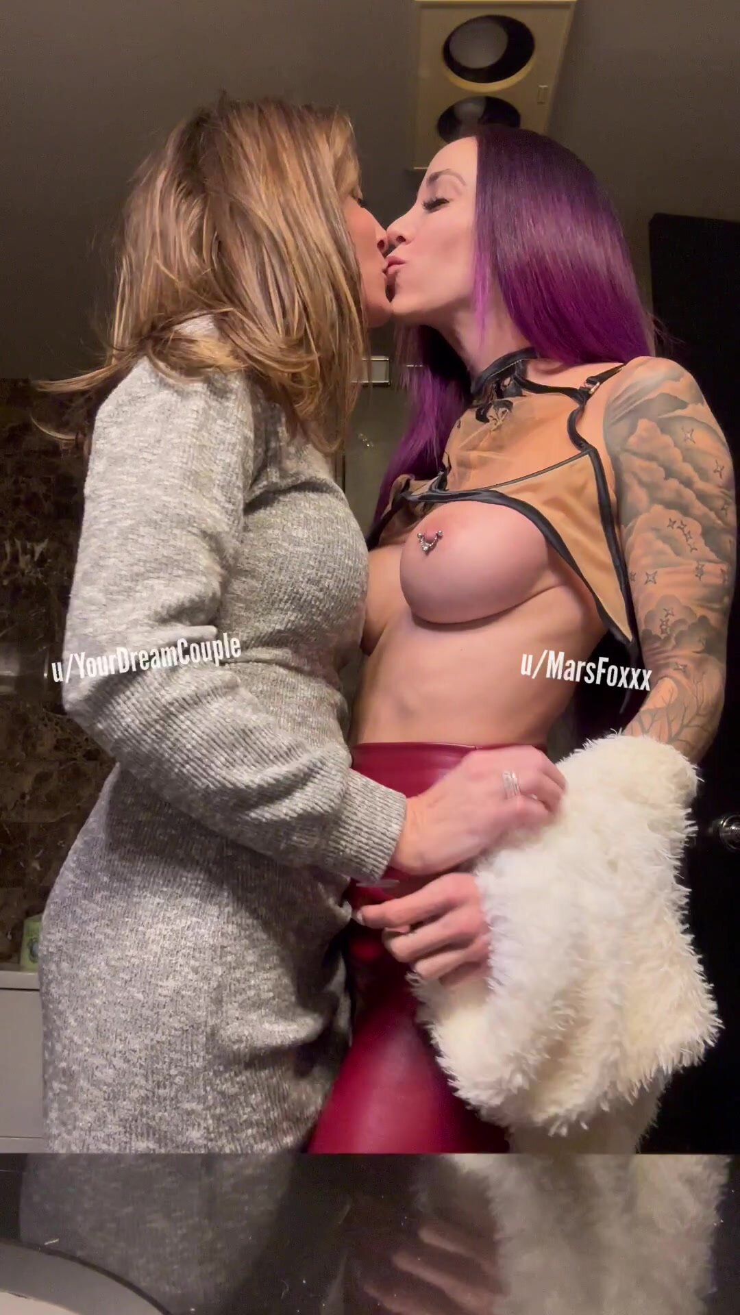 Enjoying each other before dinner