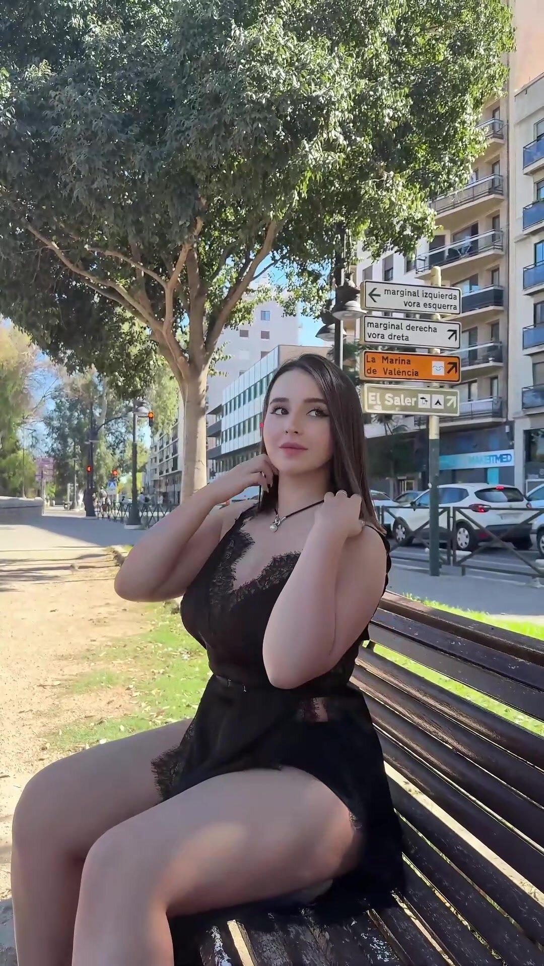 I like to show my tits in public