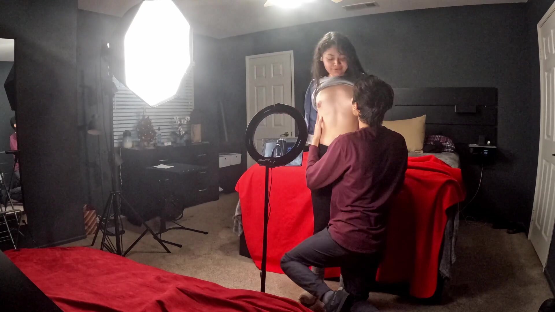 Behind the scenes timelapse of us filming