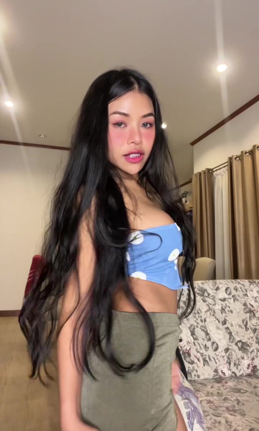 I better take this tight little skirt off, I guess it’s ruining the view you wanted