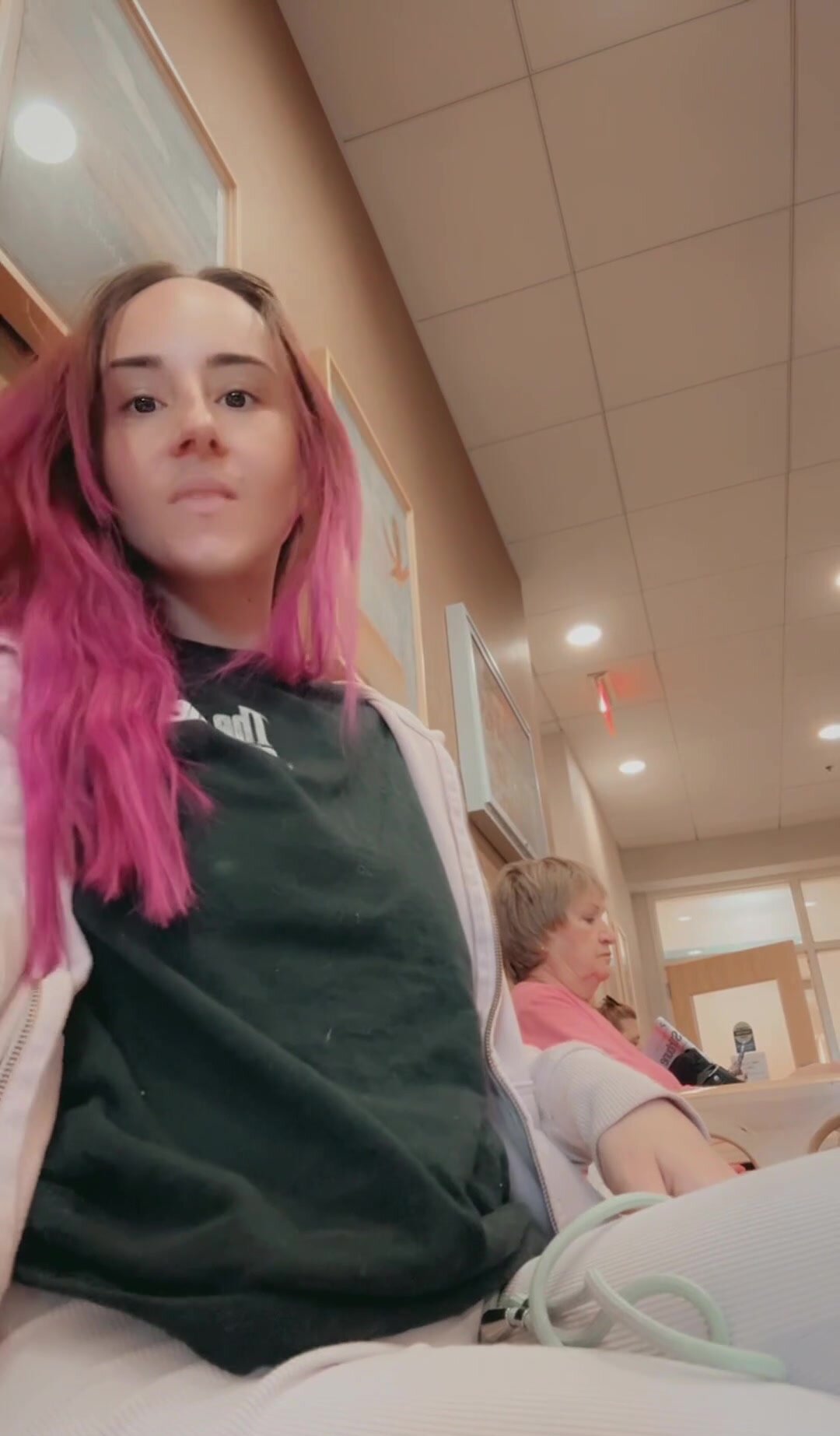 No bra at the doctors office