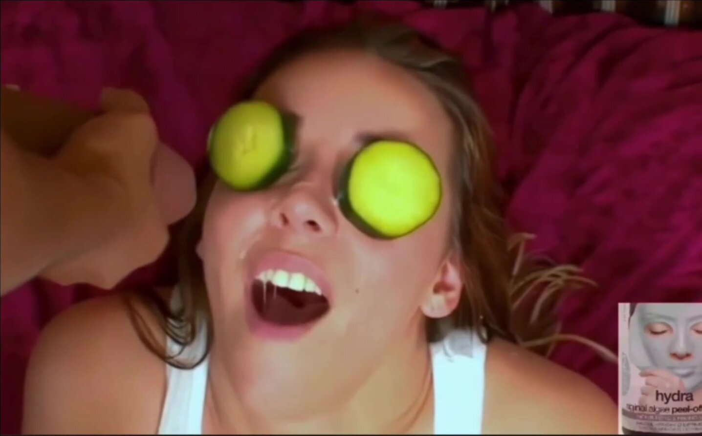 Bukkake Spa Day - Cucumber Face Mask