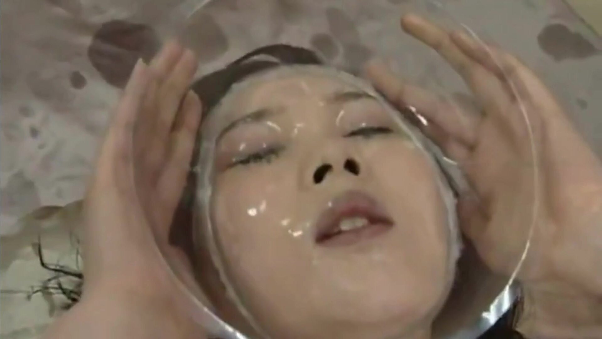 The closest representation to "drowning in cum"