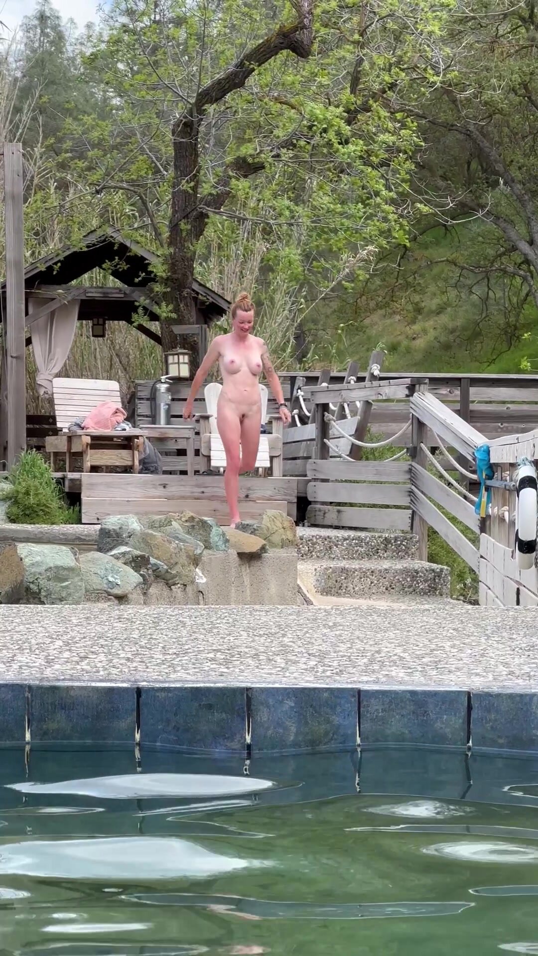 These hot springs mean I’m not wearing anything.