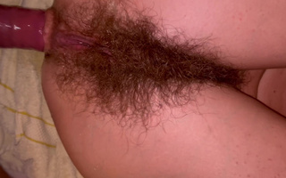 Bushy cunt MILF is going to get her asshole banged real deep