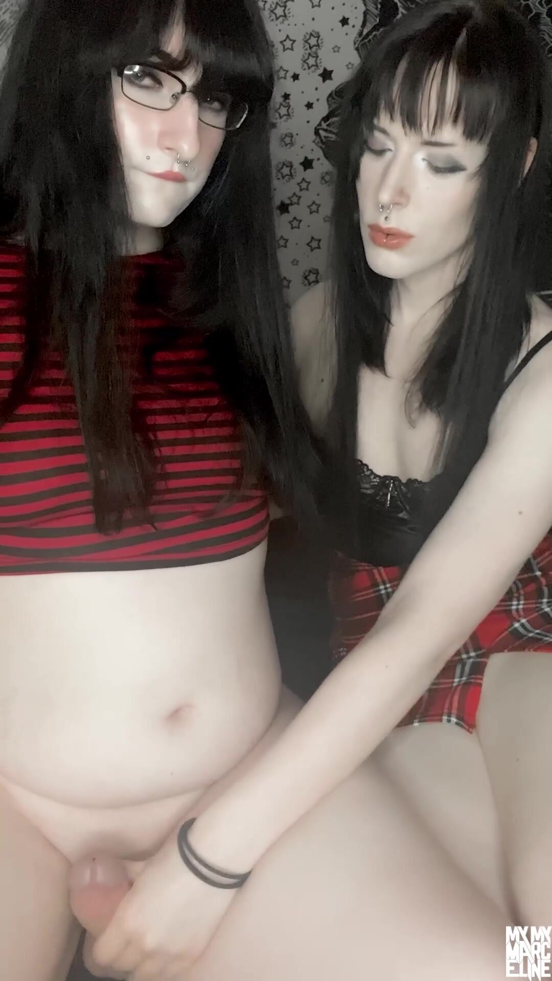 Would you let two goth trans girls have a threesome with you?
