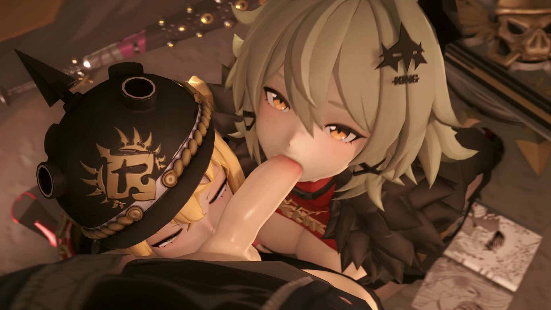 Lucy and Ceaser take care of wise