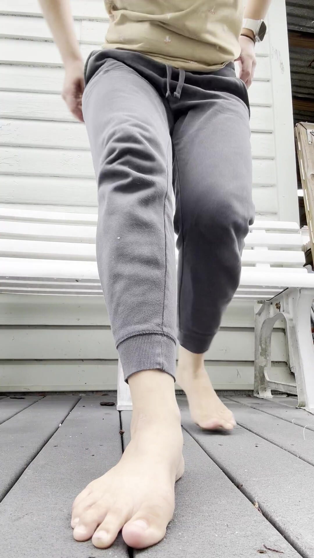 Innocent me peeing on my porch