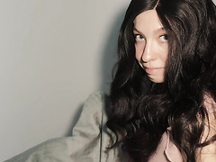 Petite Brunette Babe Spreads Legs For Hung Stud Deep Thrust In Bed