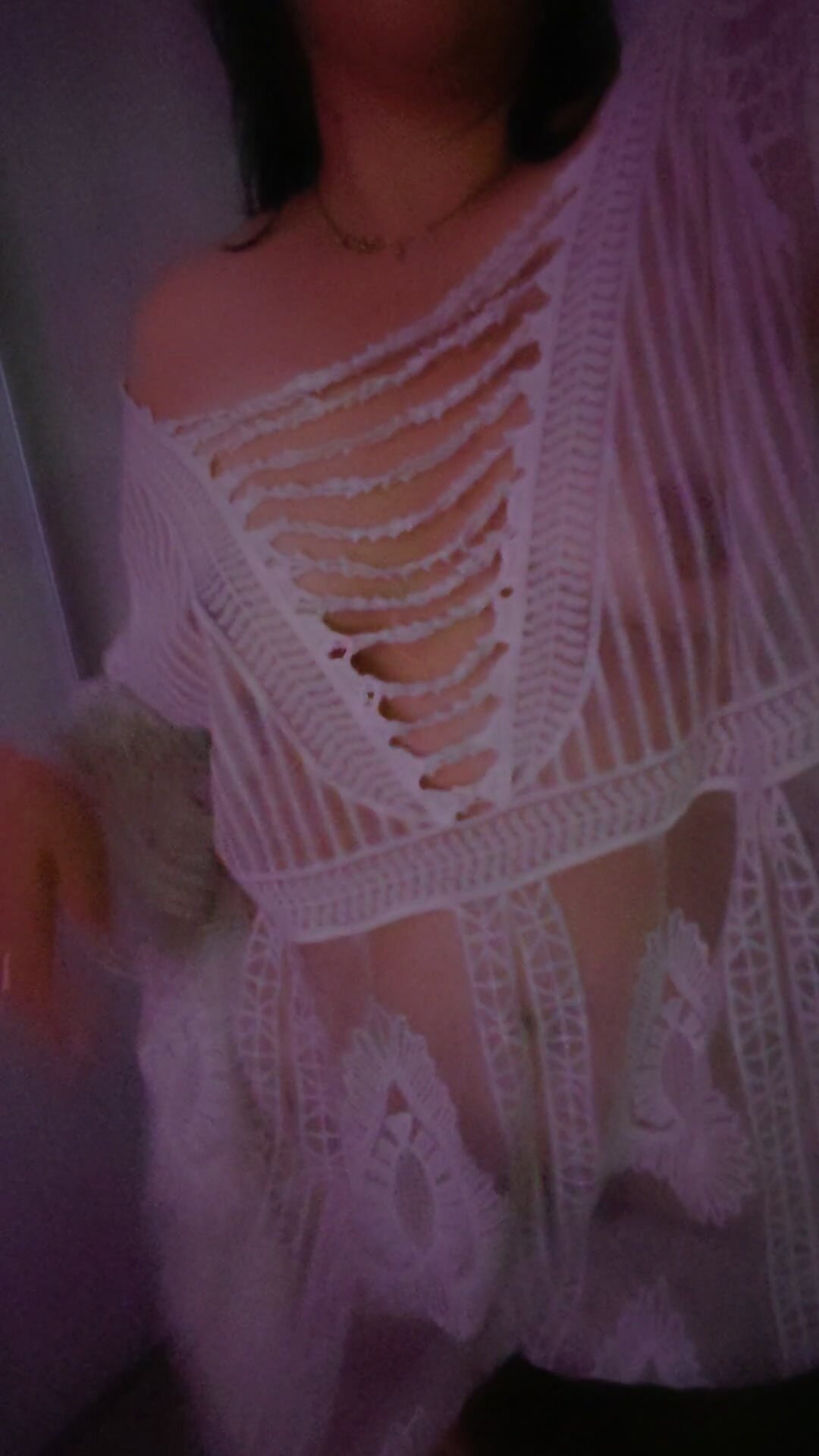 Bathed, shaved, oiled up and draped in lace