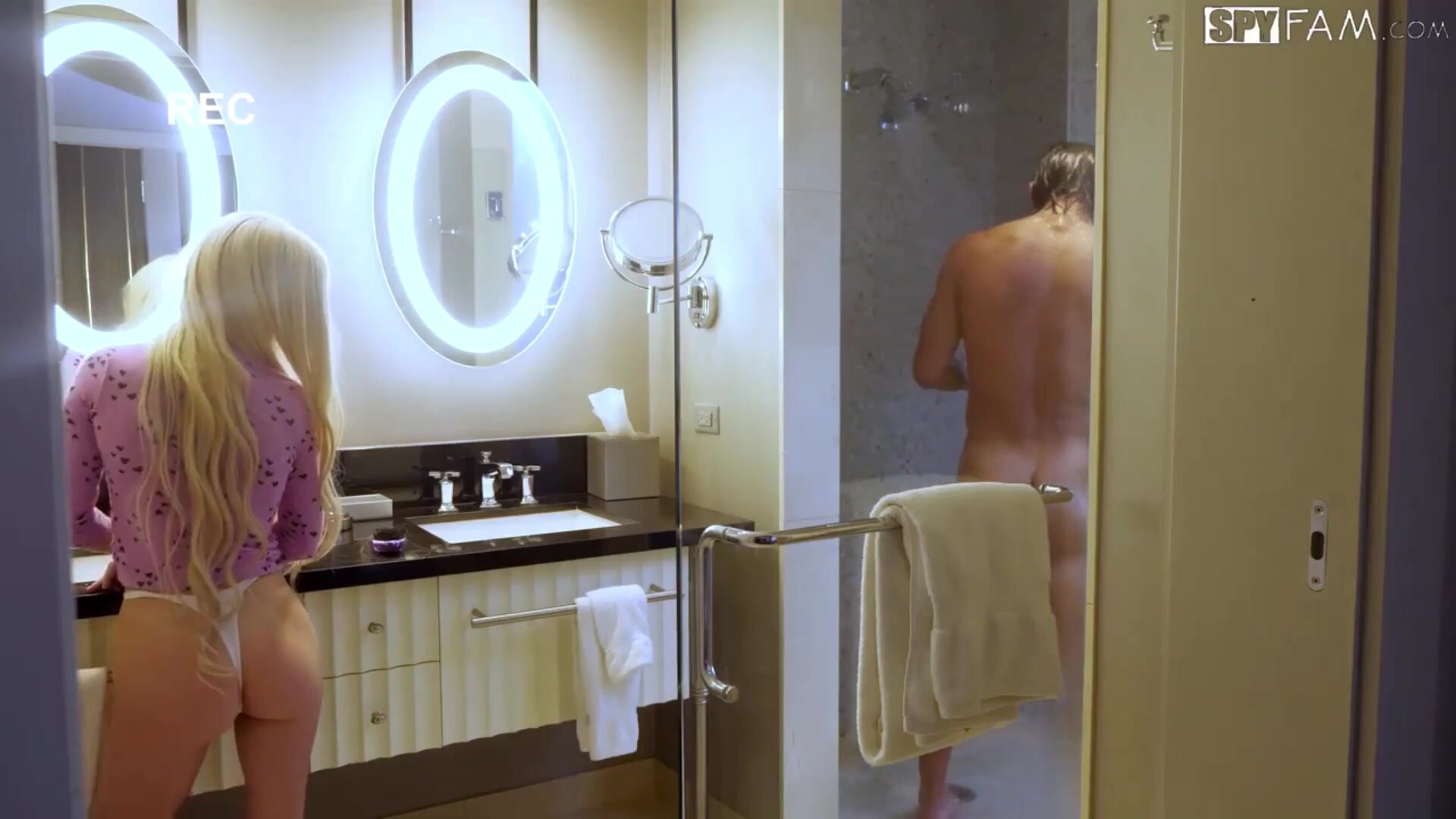 Sneaky step daughter caught