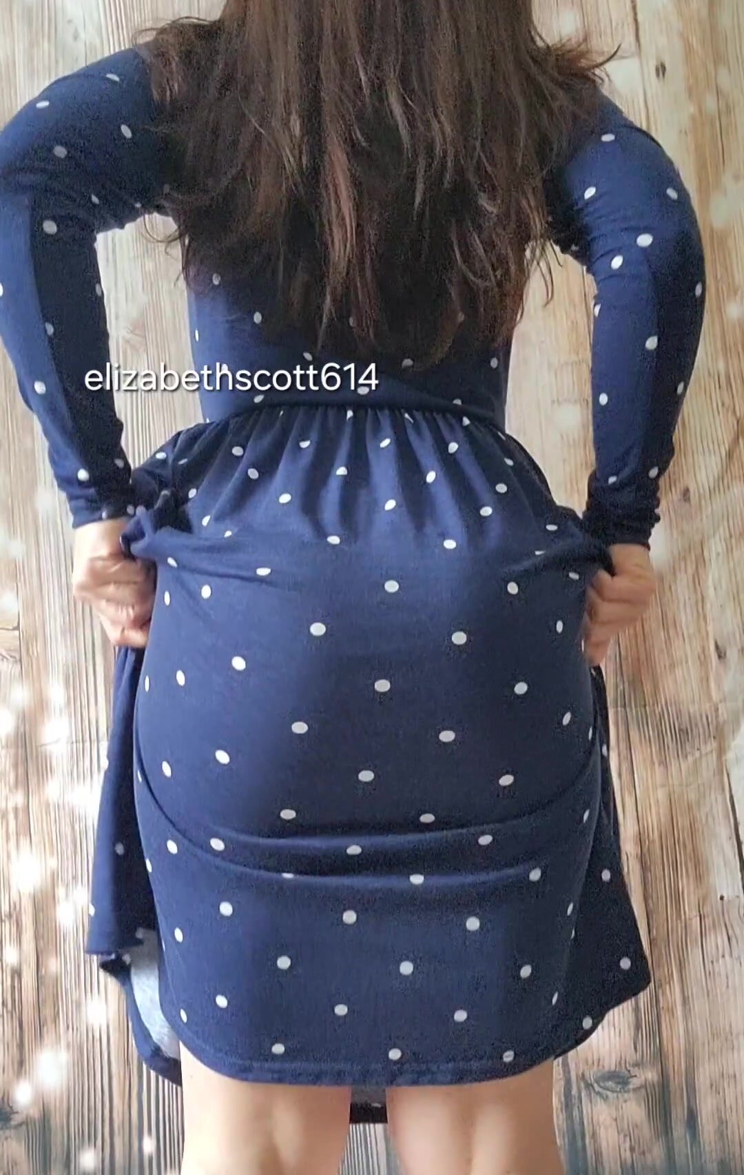 I can't leave for work without giving you a peek under my dress.