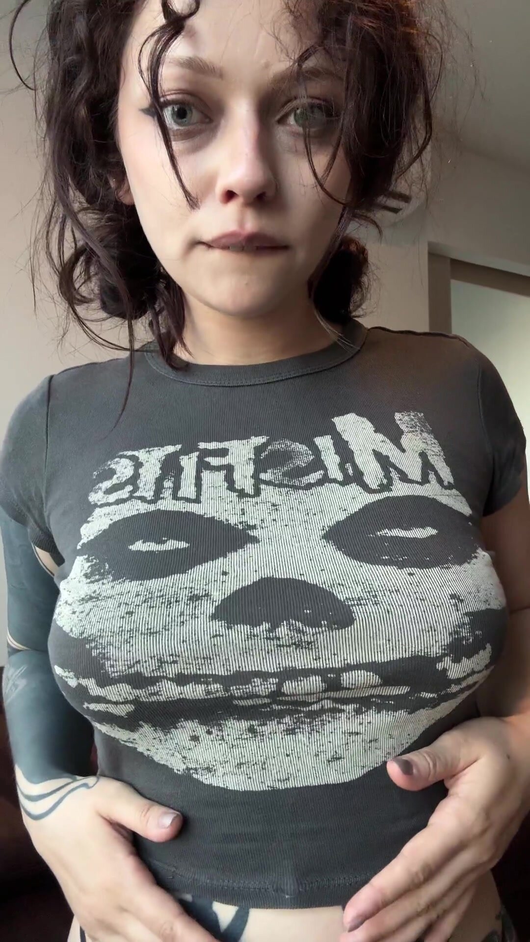 goth boobs reveal
