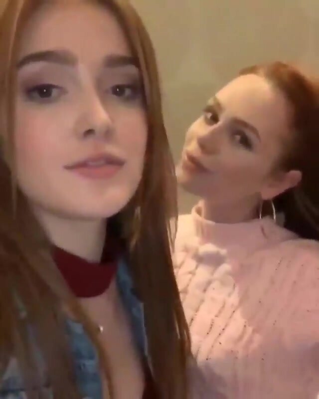 Cute lesbians kissing