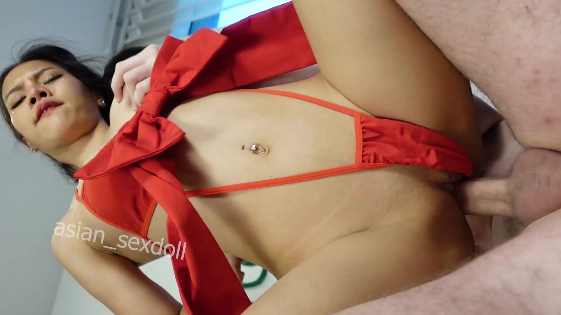 Asian gets a pounding for christmas