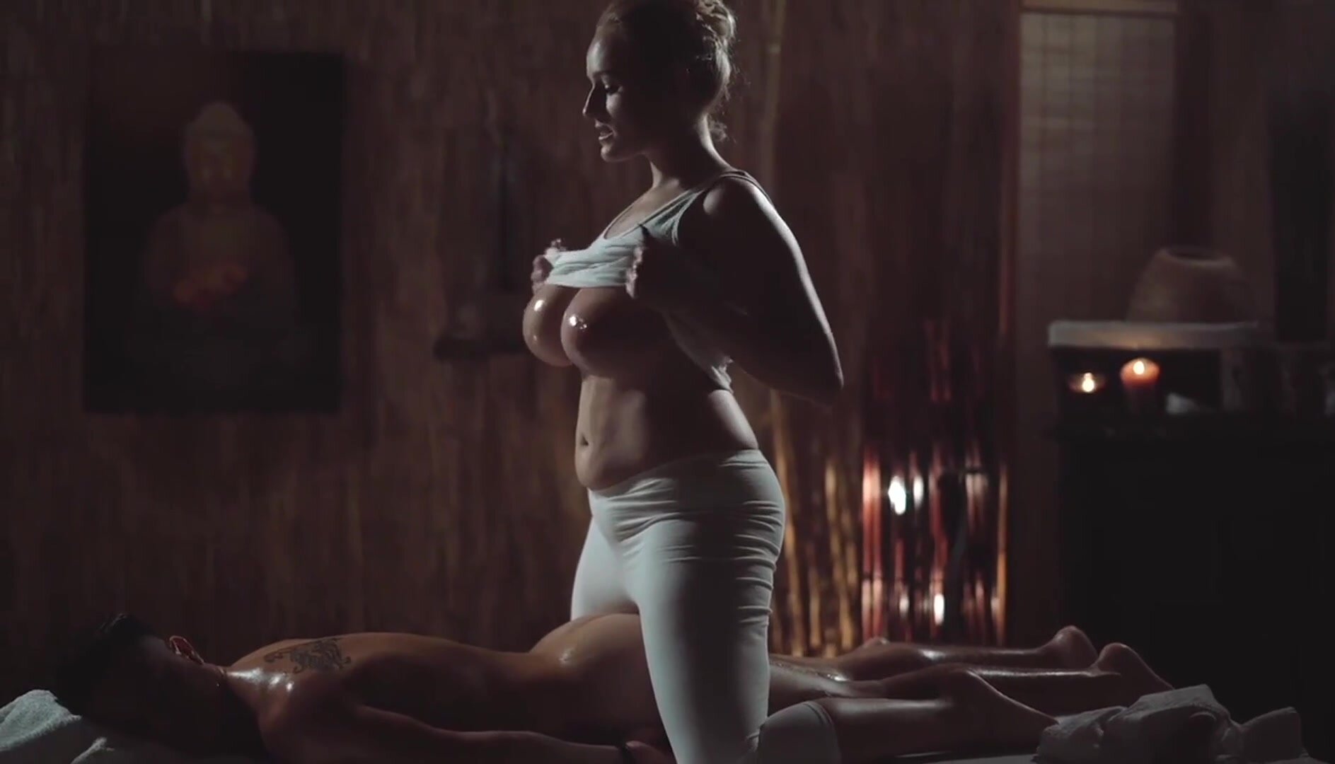 Erotic massage leading to wild sex