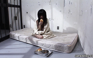 Poor Japanese Shizuka Minami is locked in jail and fucked by cop