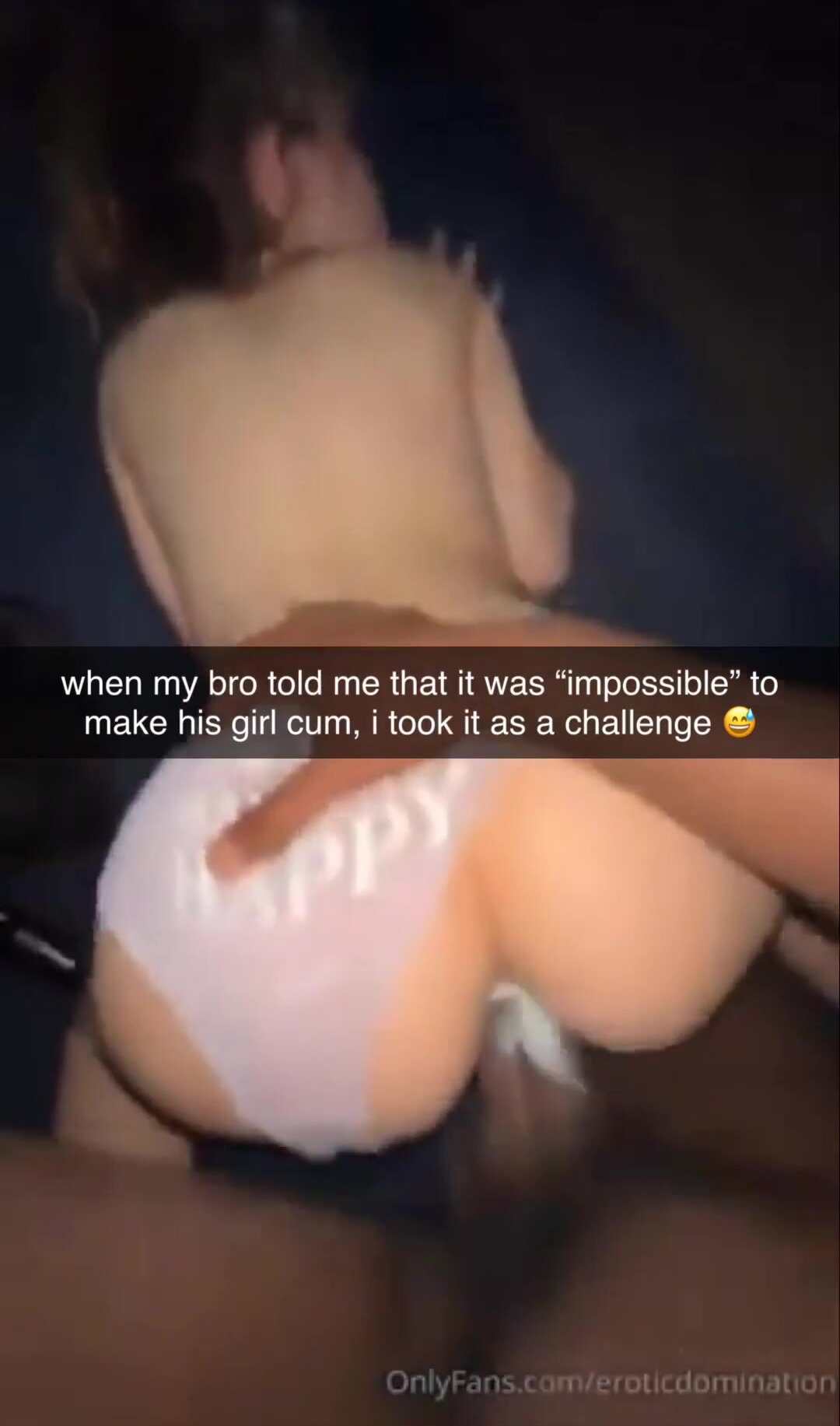 teaching" my bro how to make his girl cum..