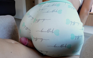 Stepsis in mint pants wants a load left inside her pussy now