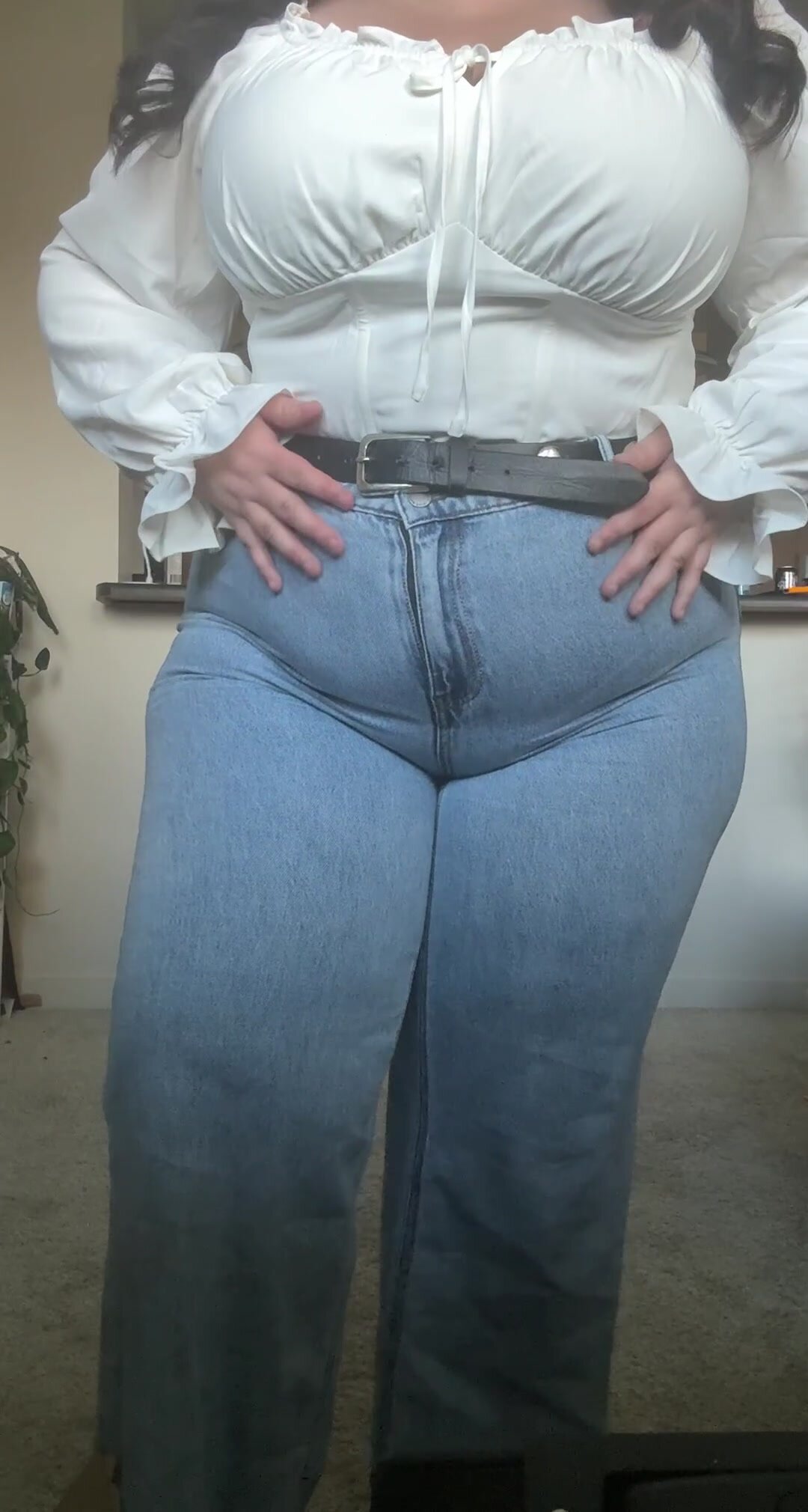Stripping down like a slut after wearing this outfit around town! I wonder if people could tell how much I am hiding