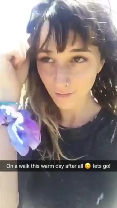 Hippie slut goes for a walk