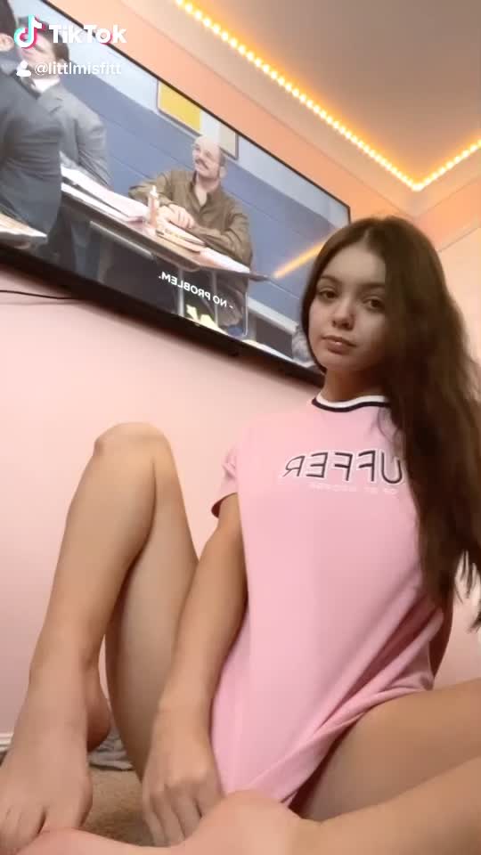 Cute Brunette Showing Off 