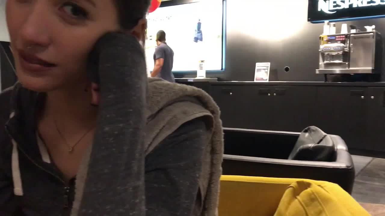 BJ in the gym bathroom gif