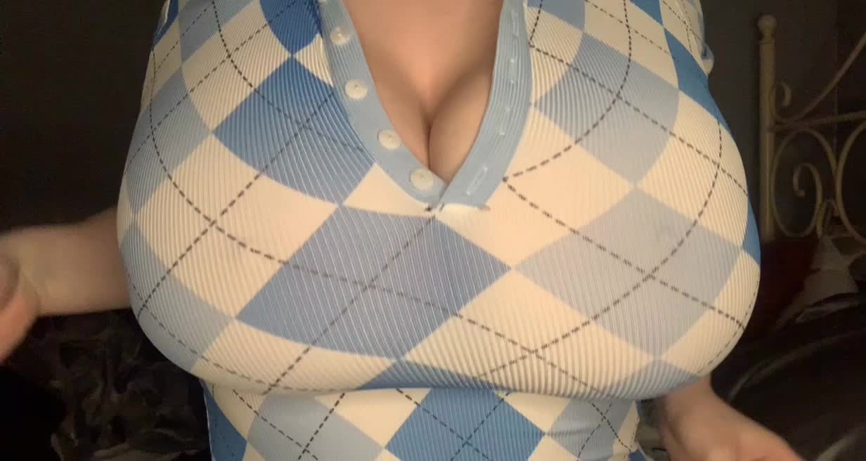 These huge boobs are so squished in my tight dress