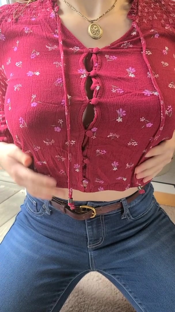 My tits are too perfect to keep them all to myself 18f 