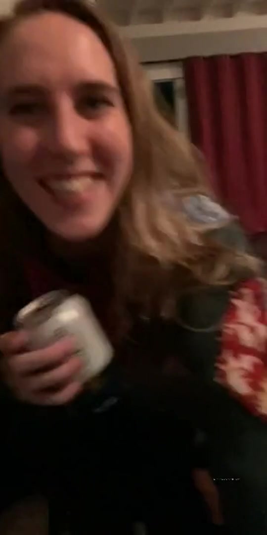 Bathroom threesome at a house party