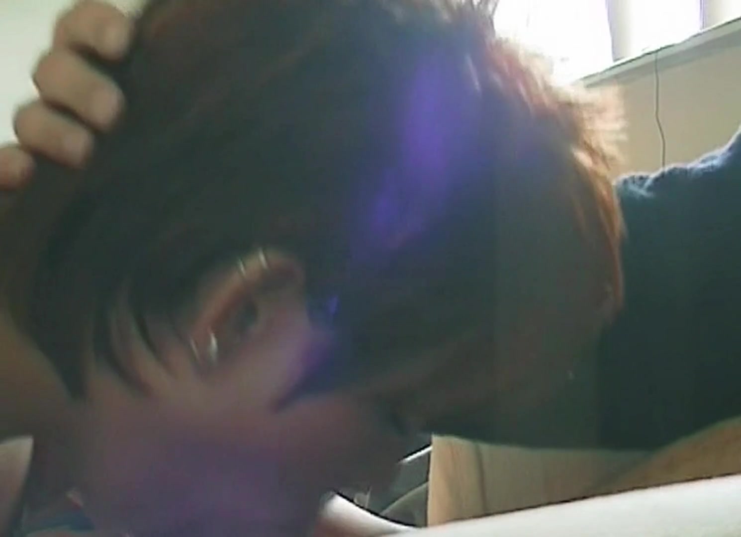 He is using her mouth like a fleshlight