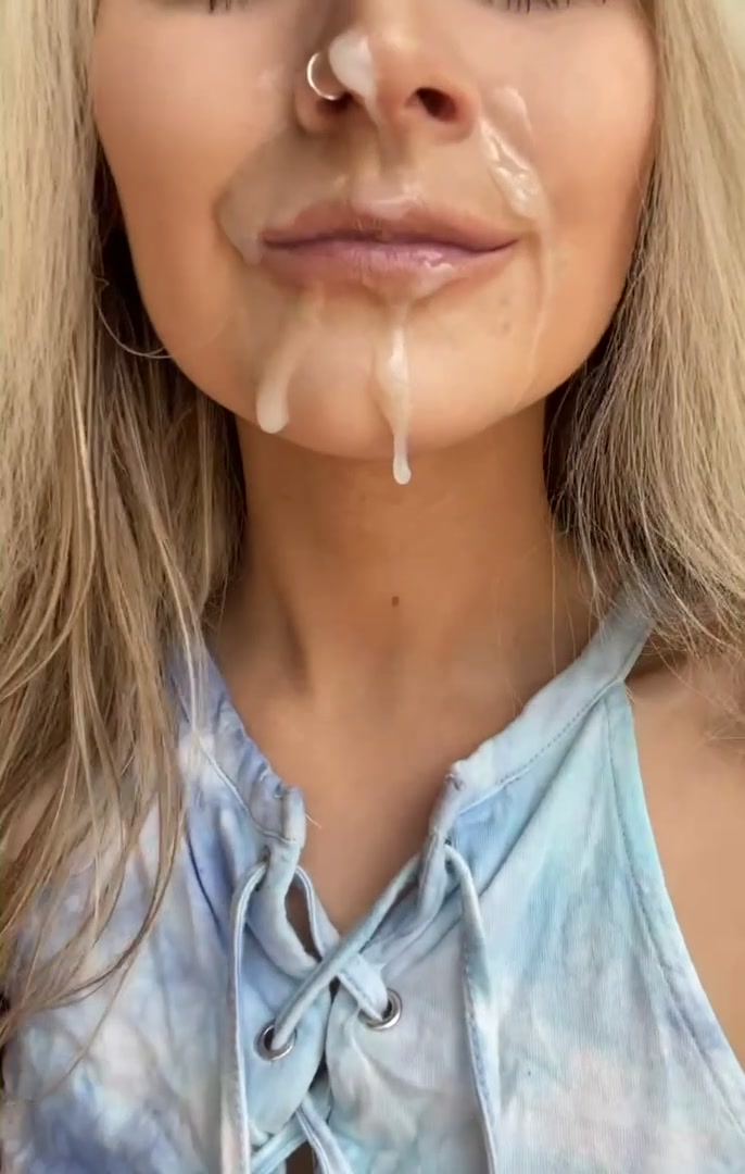 I’m happiest with my face covered in cum