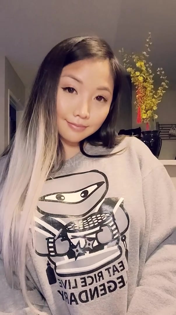 Busty Asian chick!