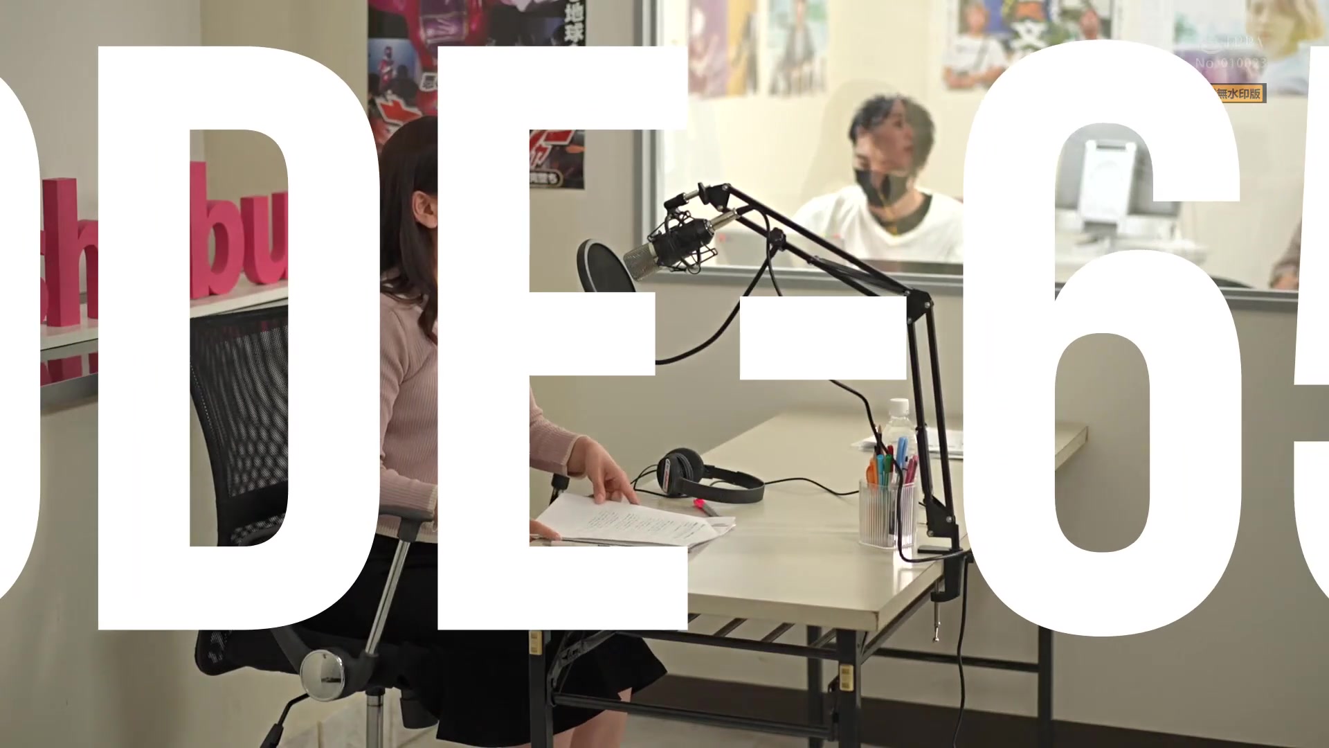 Woman narrates a documentary