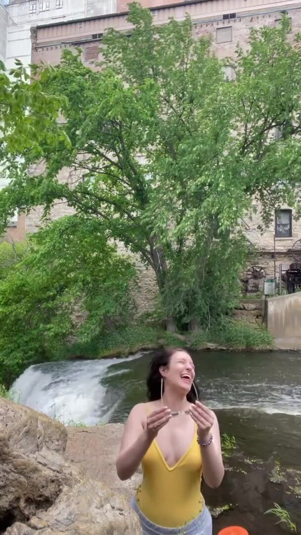 I later found out someone was watching from one of the windows behind me