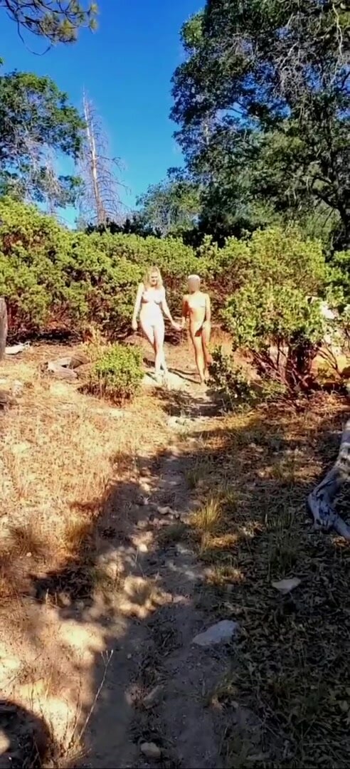 We went on a 1 mile hike completely naked with zero access to clothes and no way to hide if discovered!! ❤️