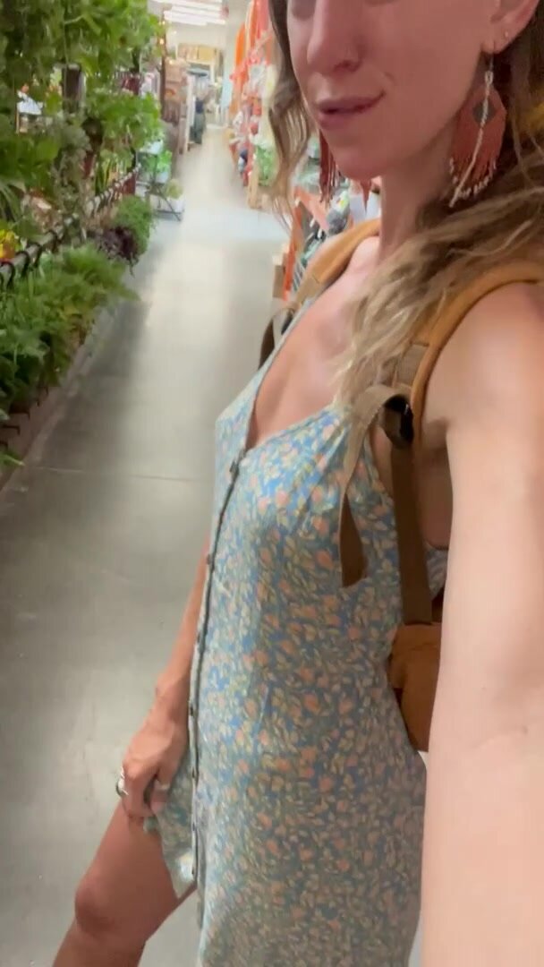 I didn’t wear anything under my dress today